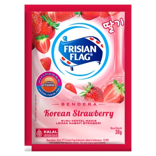 

Frisian Flag Bendera Kental Manis Korean Strawberry Sachet 38g [6 pcs]