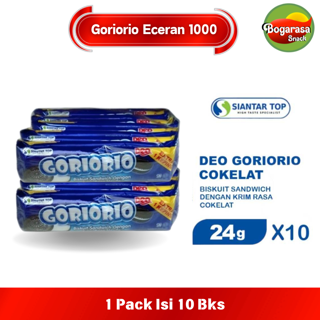 

Biskuit Goriorio 24 gram Eceran 1000 (1 Pak Isi 10 Pcs)