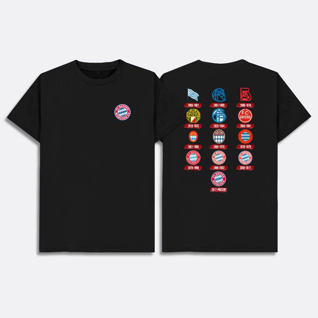 Kaos Pria Distro Bola Bayern Munchen History Logo Baju Bola Bayern Munich T Shirt Distro The Bavaria