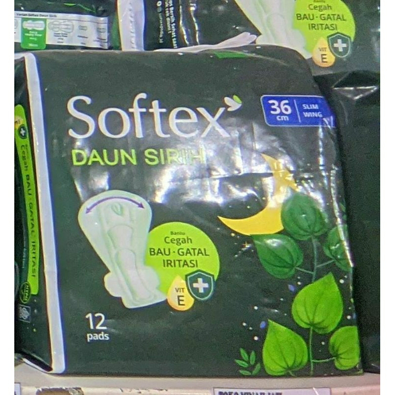 Softex Daun sirih Night 36cm isi 12pads