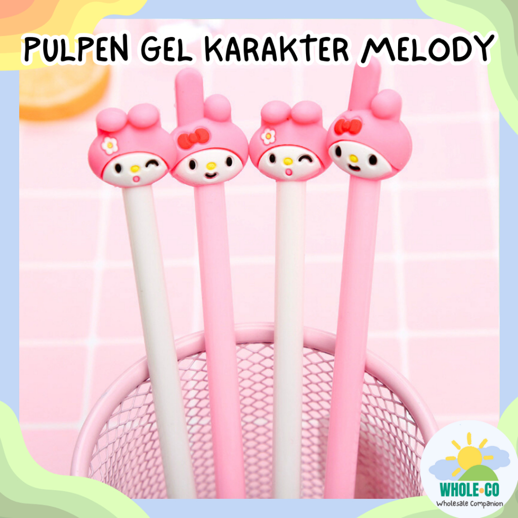 

Pulpen Gel Karakter Melody Pena Premium Sanrio Pink Pastel Putih Lucu Unik Imut Grosir Termurah COD PG-1480