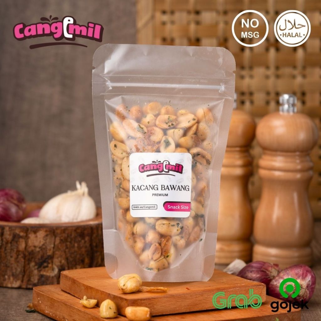 

CANGEMIL Kacang Bawang Premium | Snack Size | dengan Bawang Merah Goreng dan Seledri Melimpah