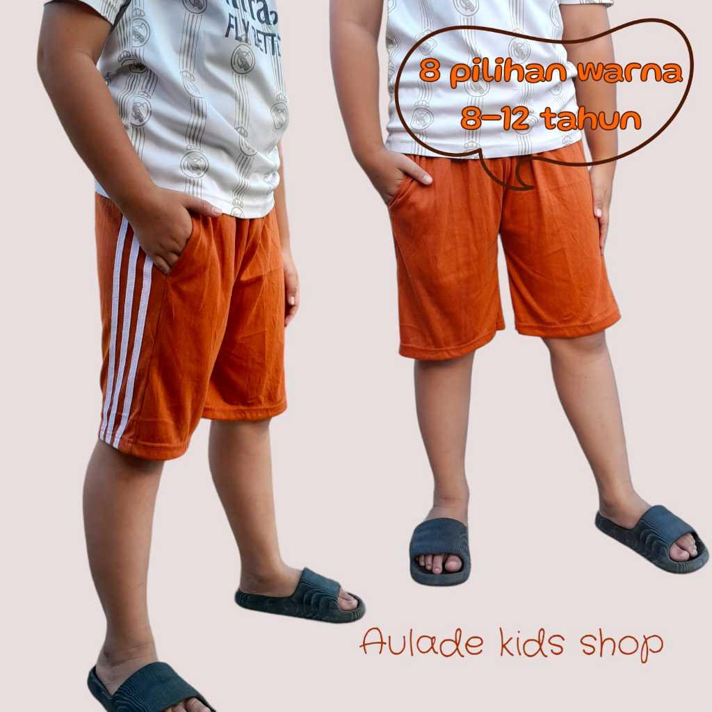 Celana pendek anak laki-laki 8-12 tahun bahan kaos / celpen harian anak / celana kolor anak laki