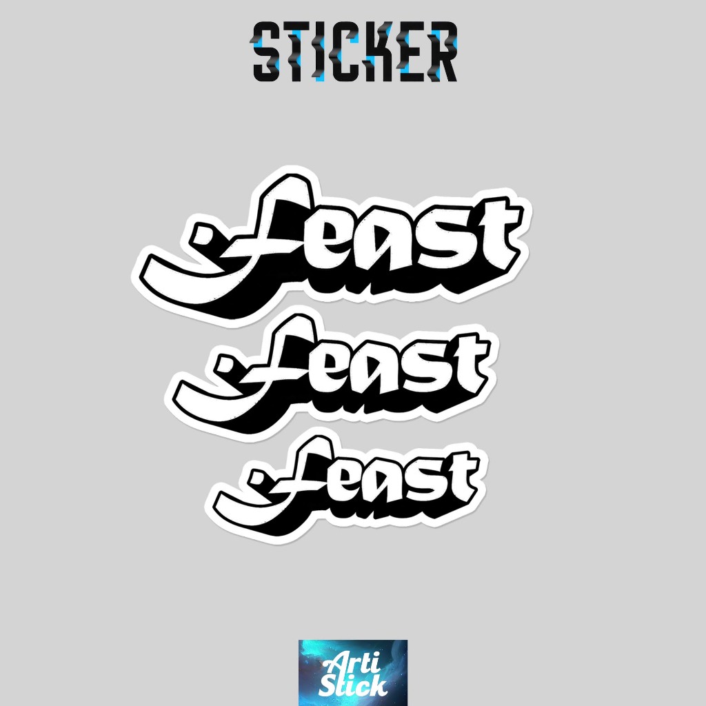 (3 PCS) Sticker Band Series FEAST | Vinyl Laminasi anti air | ArtiStick Merch