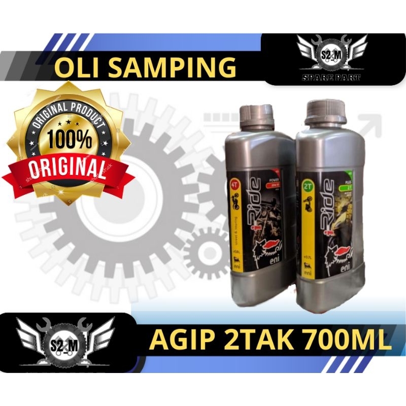 Oli Samping Motor AGIP 2Tak 700ML Original Oli Samping Motor 2 Tak