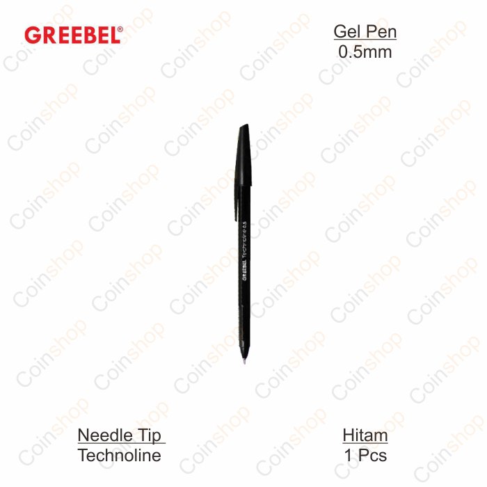 

Greebel Technoline Pulpen Gel Ballpoint Pena 0.5mm Per Pcs