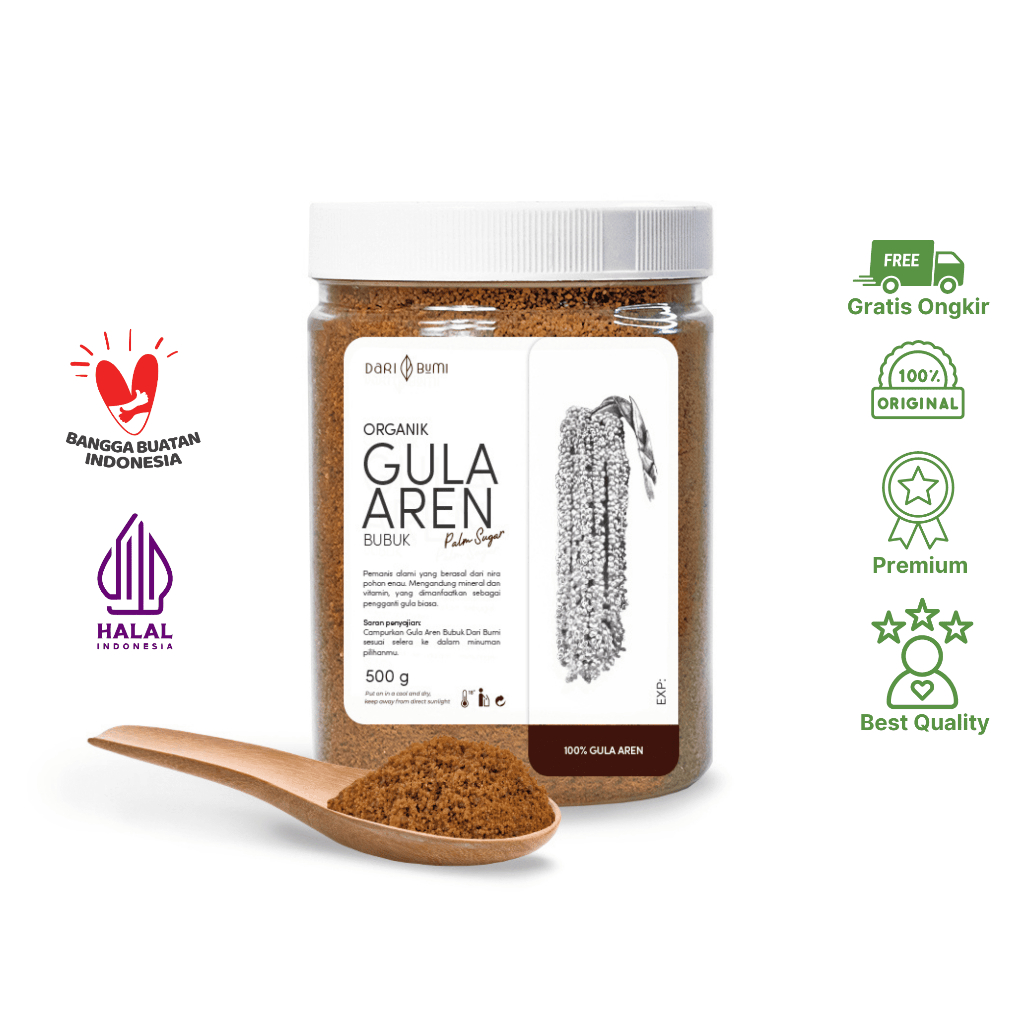 

Gula Aren Bubuk 500 Gram Daribumi Original Premium