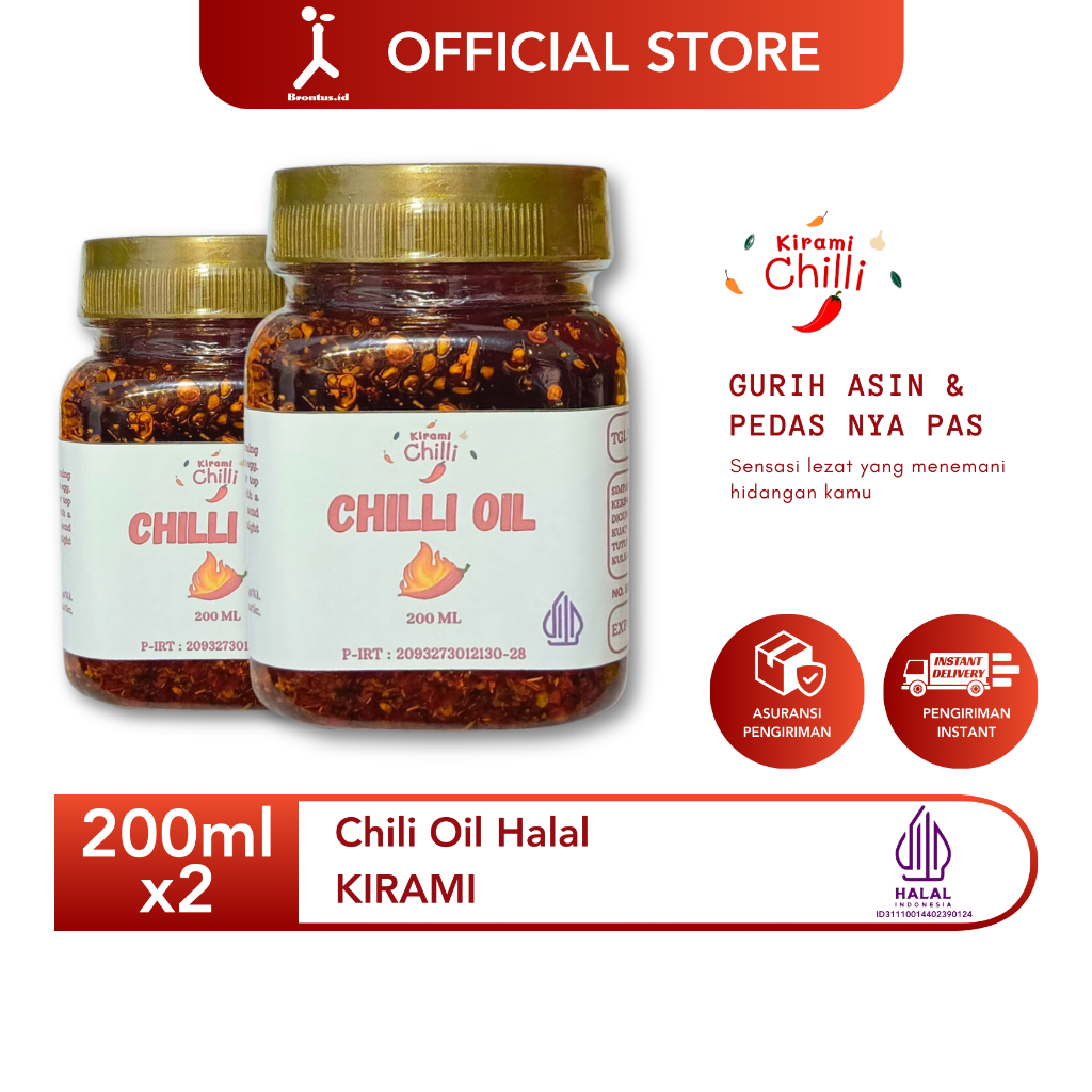 

Kirami Chili Oil Halal - 200 gram x2