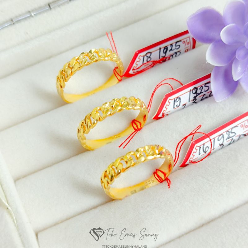 CINCIN RANTAI PERAK/SILVER ASLI