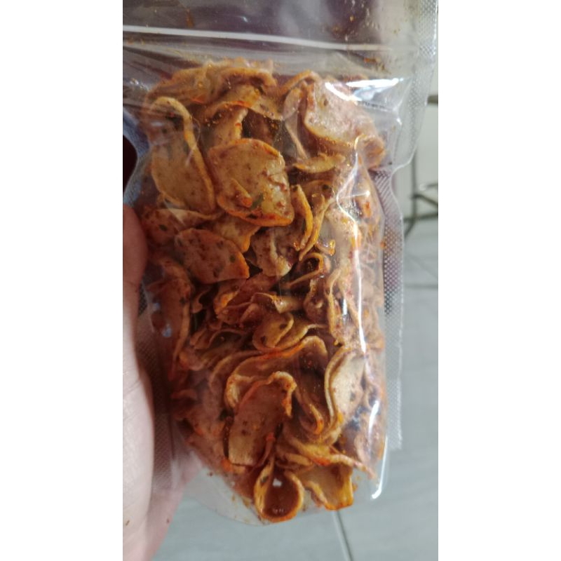 

cemilan/sebring pedas/basreng pedas ekstra daun jeruk/basrengpedasviral
