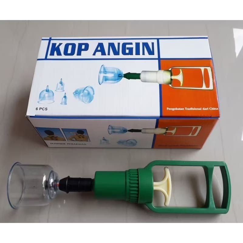 Kop Angin Set Alat Bekam isi 6  Tabung Cop Alat Terapi Kesehatan Tradisional Alat Terapi Punggung Al