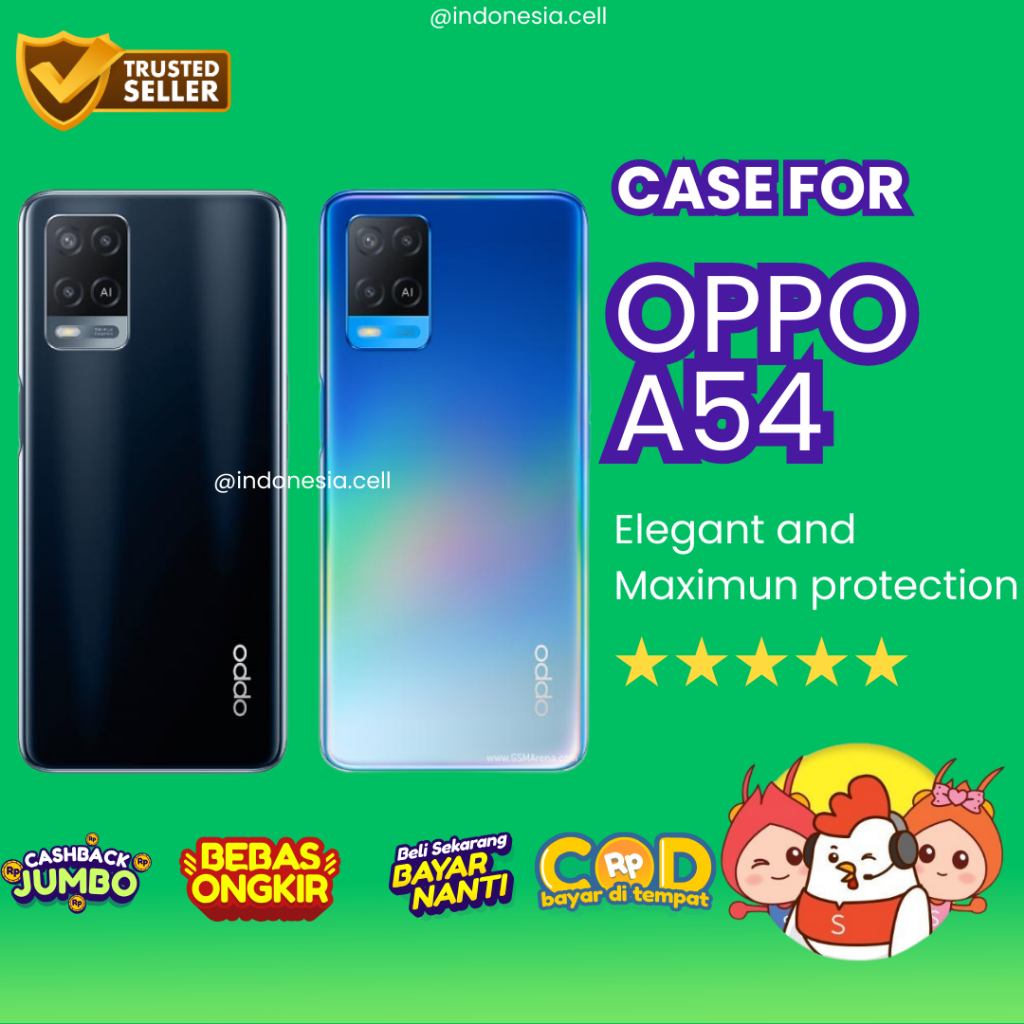 CASE OPPO A54 / KESING OPPO A54 / CASE AIRBAG / CASE BENING CASE HITAM OPPO A54 / ANTICRACK OPPO A54