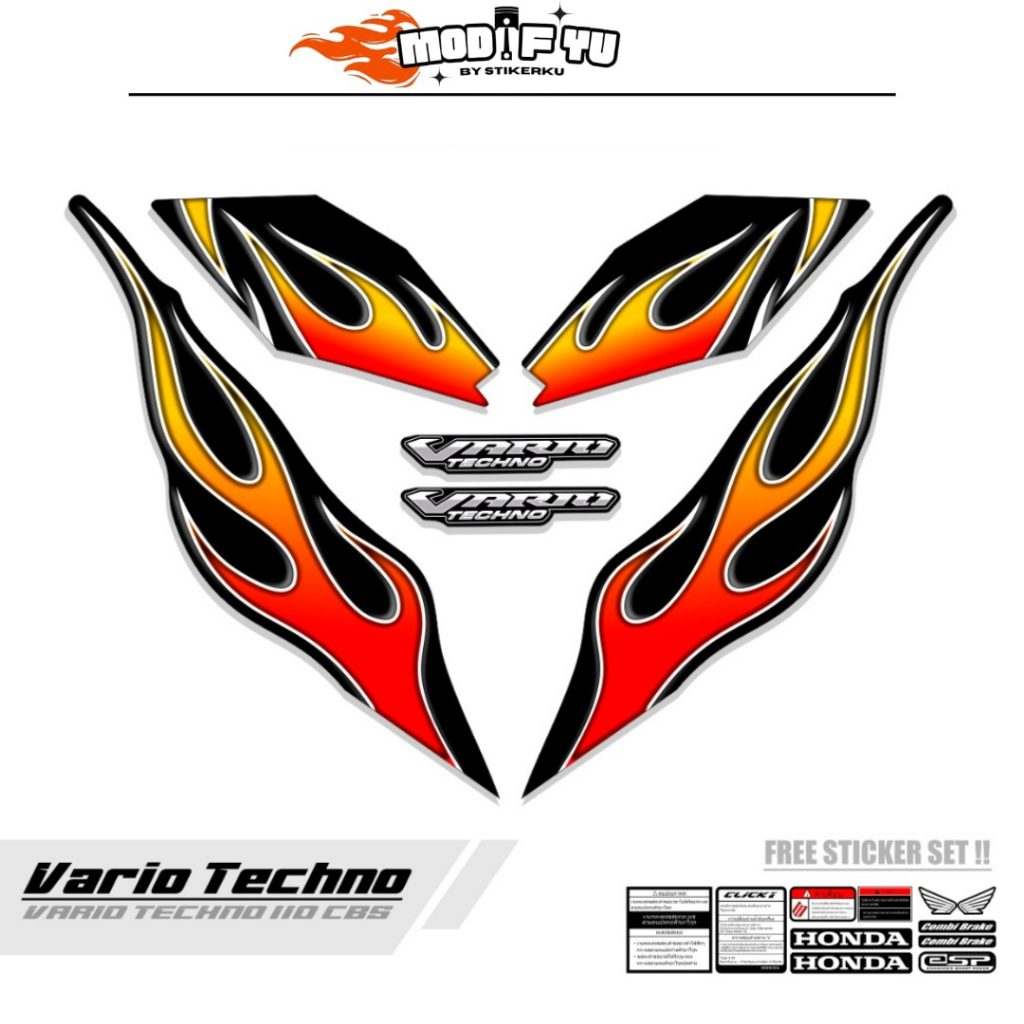 STRIPING VARIO TECHNO 110 CBS / M 06/ VARIO KARBU 110 / VARIO LAMA 110 / STIKER VARIO TECHNO / DECAL