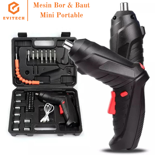 Mesin Bor Mini Portable Mesin Pembuka Baut Mini Portable/Mini Cordless Screwdriver Rechargeable Batt
