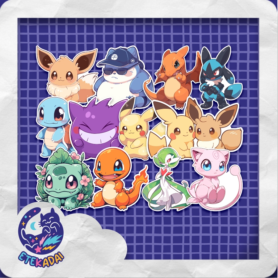 

STIKER PACK POKEMON CHIBI V2 12 pcs