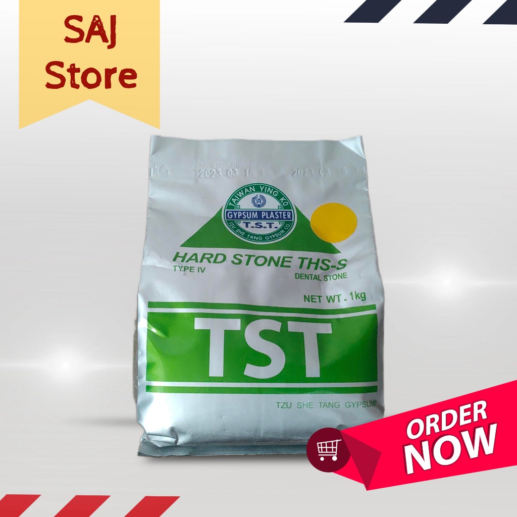 Gips TST kuning dental stone/hard stone/ gips stone type IV 1 kg