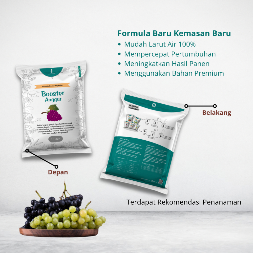 Berkahbaroka28 Nutrisi Ab Mix Anggur LA Nutrient Booster Anggur 1 Liter Pekatan Untuk Vegetatif Dan