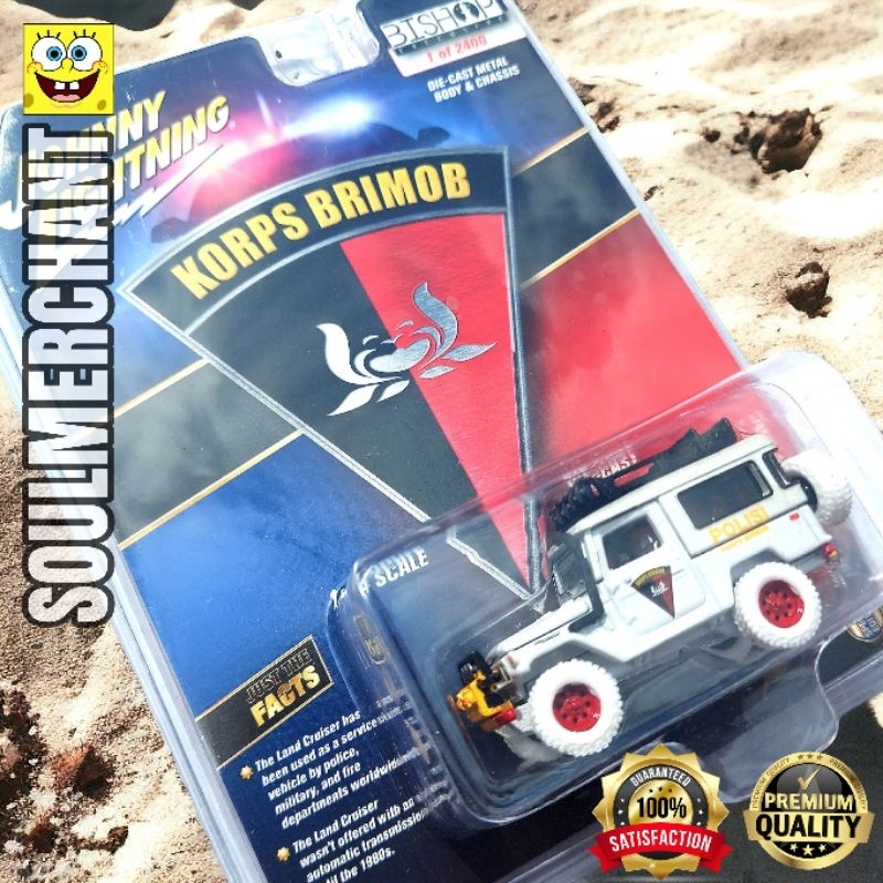 Johnny White Lightning Korps Brimob 1980 Toyota Land Cruiser Treasure Hunt Jeep Off Road