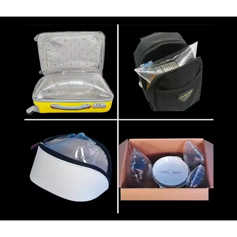 Kantong Udara Air Bubble Bag Plastik Udara Display isi Angin Dalam Tas Packing Hemat Aman Kosmetik Gadget Elektronik Inflatable Air Buffer Poly Air Wrap Pack Anti Pecah Bantalan Pelindung Kemasan Produk Kecil isian tas Buffer