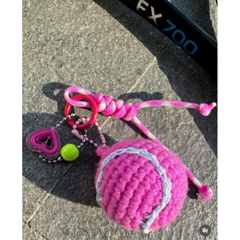 TENNIS BALL KEY CHAIN