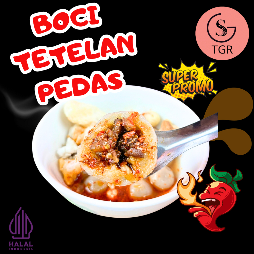 

1 Bungkus ⁠Boci Tetelan Jumbo Pedas - Ekonomis