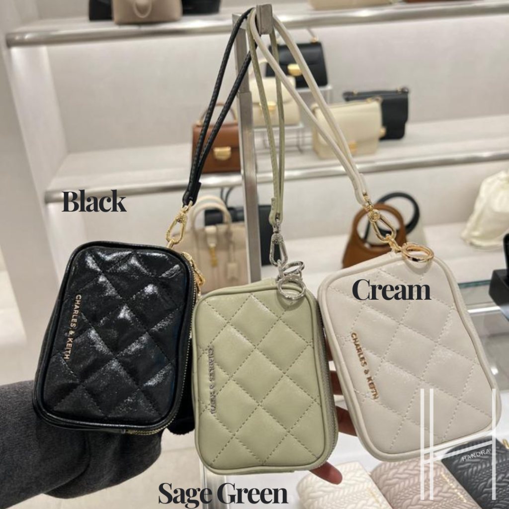 CK Dompet Wrislet Pouch Quilted Apfra - JASTIP