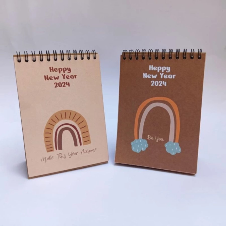 

KALENDER MEJA 2024/KALENDER 2024/KALENDER MEJA AESTHETIC/KALENDER MURAH - Coklat muda