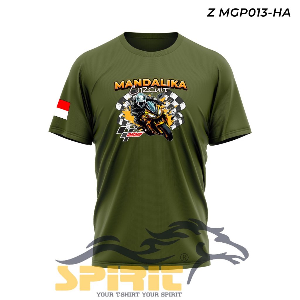 Baju Kaos Mandalika Circuit MotoGP Distro Katun Combet 24s Lengan Pendek Jumbo Pria Wanita