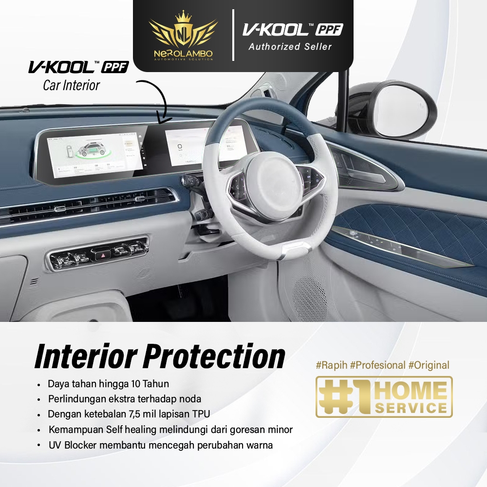 VKOOL PPF Pelindung Interior Mobil Wuling Confero S | Nero Lambo Official