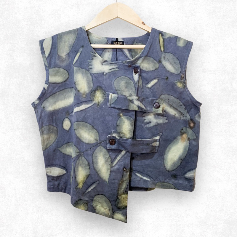 Niskala Vest Ecoprint Kaos