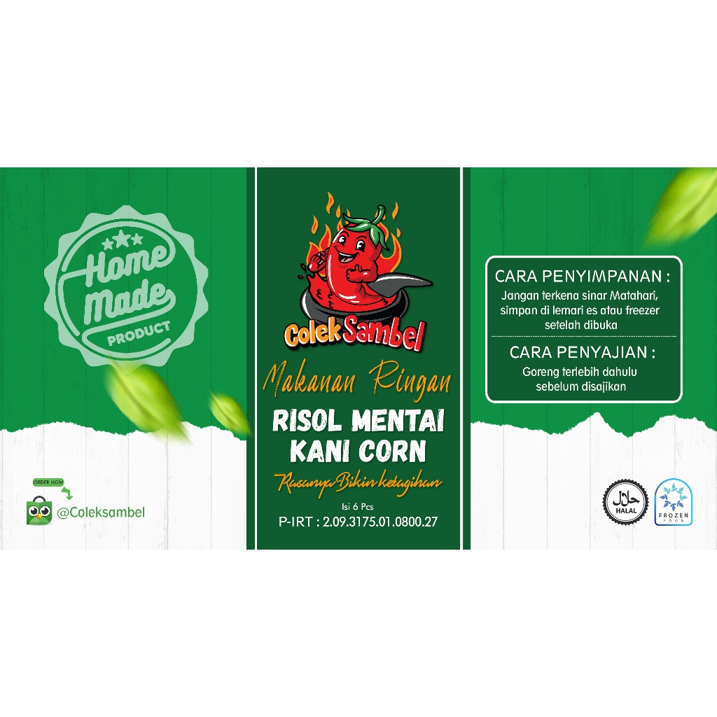 

Risol Mentai Kani Corn Isi 6 Pcs - Frozen Food