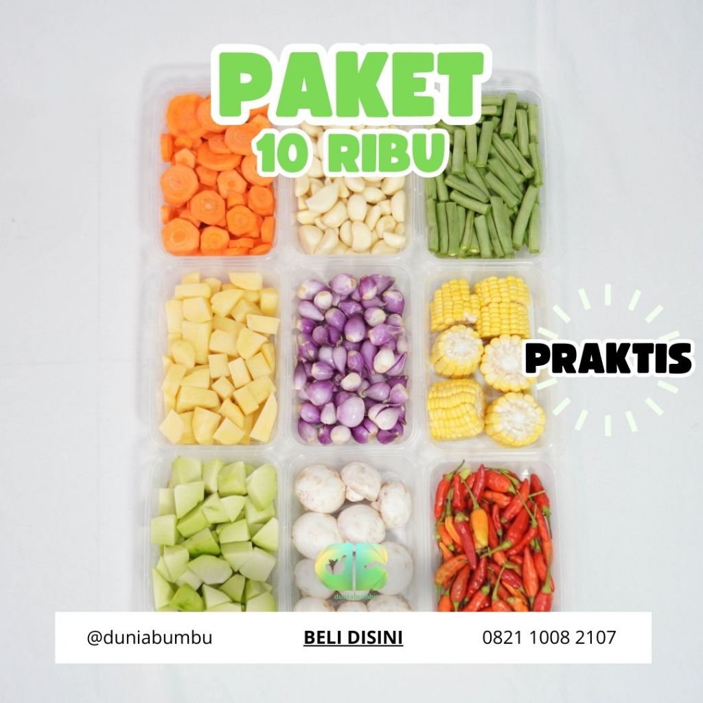 

Paket Sayur Potong 10Ribu DuniaBumbu
