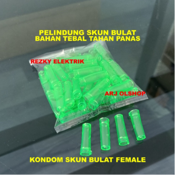Kondom Skun Terminal Kuningan Bulat Original Yamaha / Kondom Skun Bulat Female Bahan Tebal Berkualit