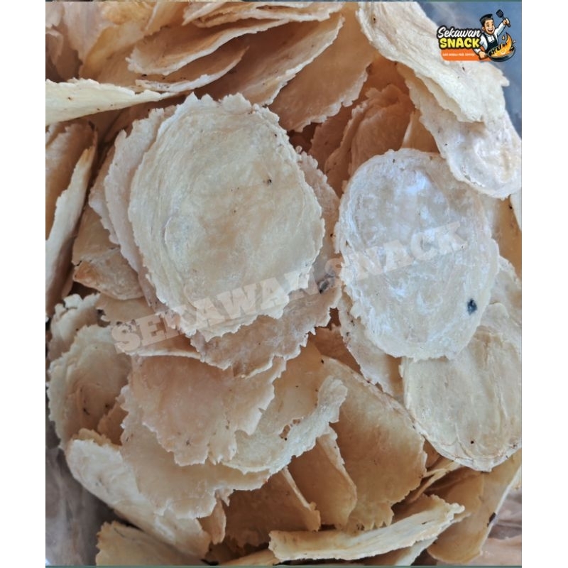 

Emping Melinjo Tawar|Emping Tawar Super Home Industry|Seloman Tawar 500gram