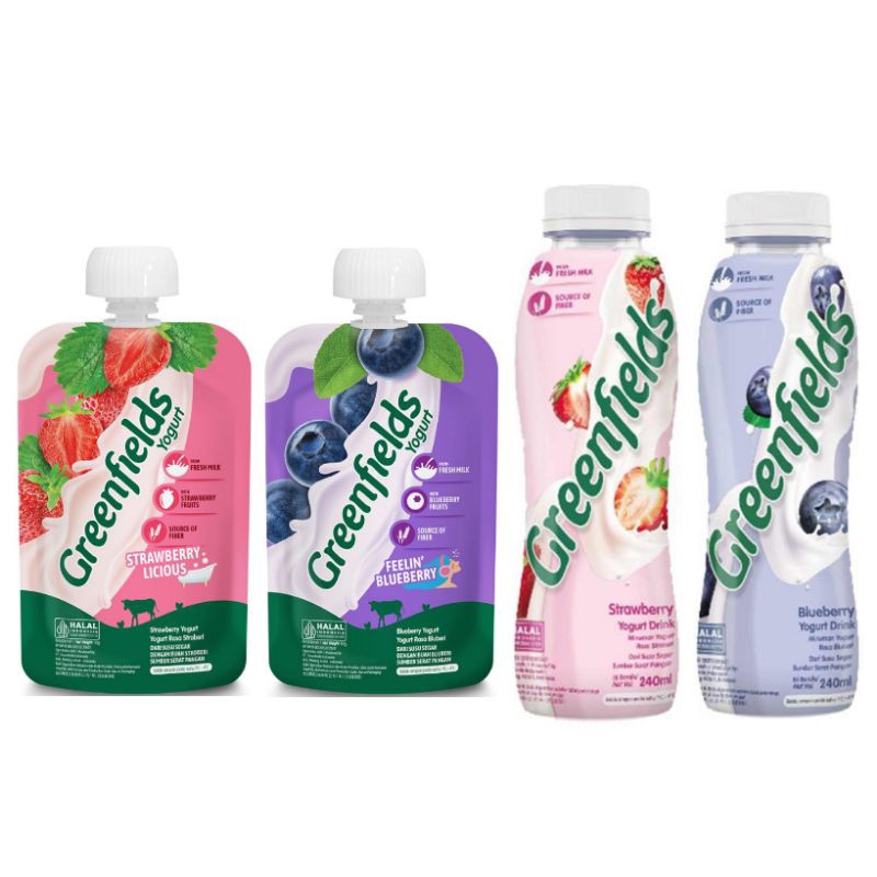 

(instant saja) Greenfields Yogurt drink Strawberry blueberry squezze botol