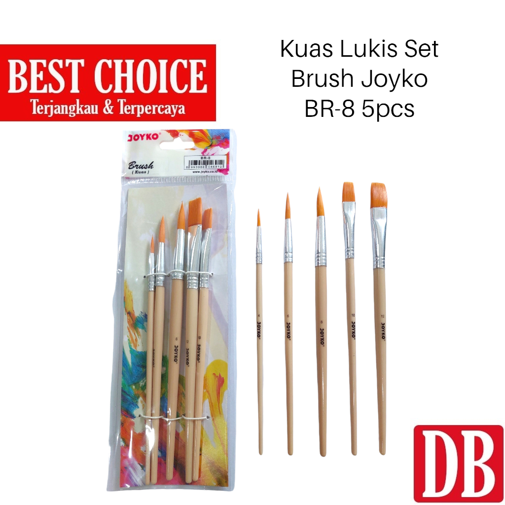 

Kuas Lukis Set / Art Brush Set Joyko BR-8 (5pcs/set)