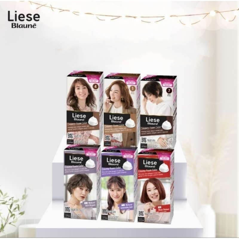 Liese Blaune Creamy Bubble Hair Color Pewarna Rambut
