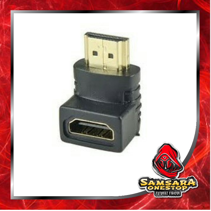 Konektor HDMI Elbow MALE TO FEMALE L Siku L connector konektor L