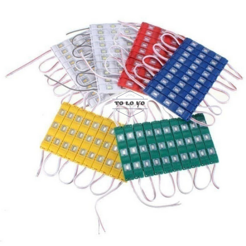 Lampu Lamp LED Strip Modul SMD Mata Injection Module 12V 3 Titik LED Mobil Motor Interior Rumah