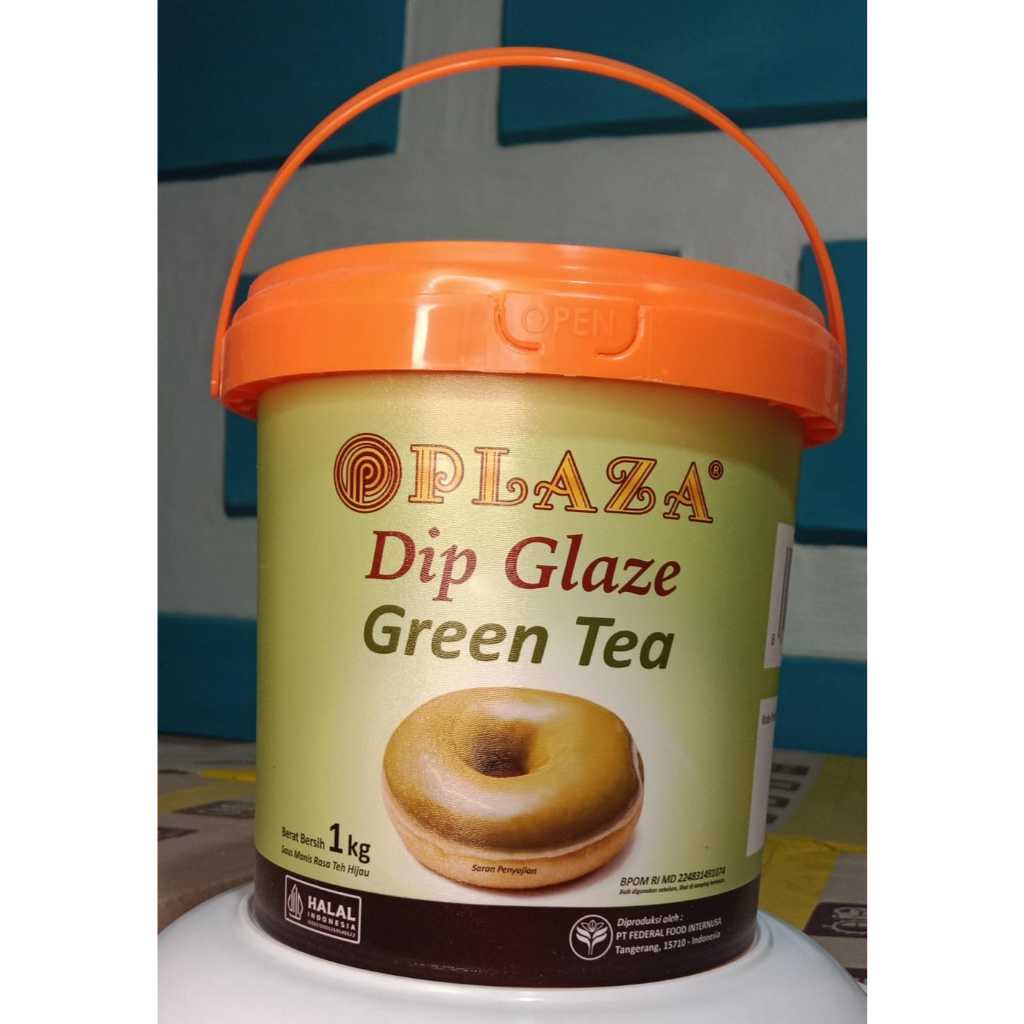 

Plaza Dip Glaze Green Tea 1kg Selai Olesan Donat, Roti Bakar dan Topping Es Krim