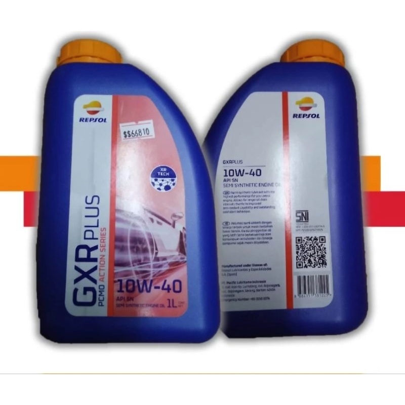 [Oli Mobil] Oli Mobil Merk Repsol GXR-Plus 10W-40 1 Liter