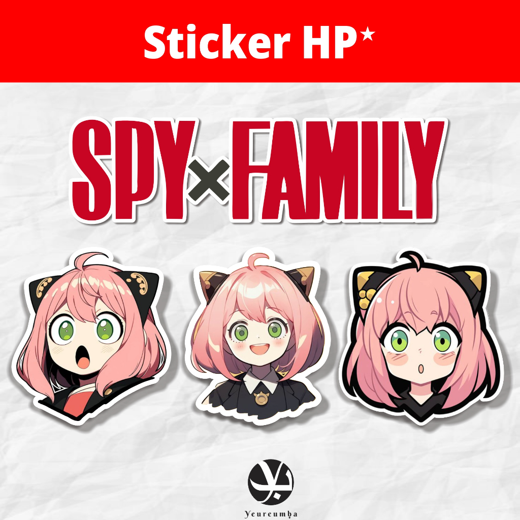 

STICKER HP SPY X SPAY - STICKER CUTTING SPY - STICKER SIAP TEMPEL ANYA