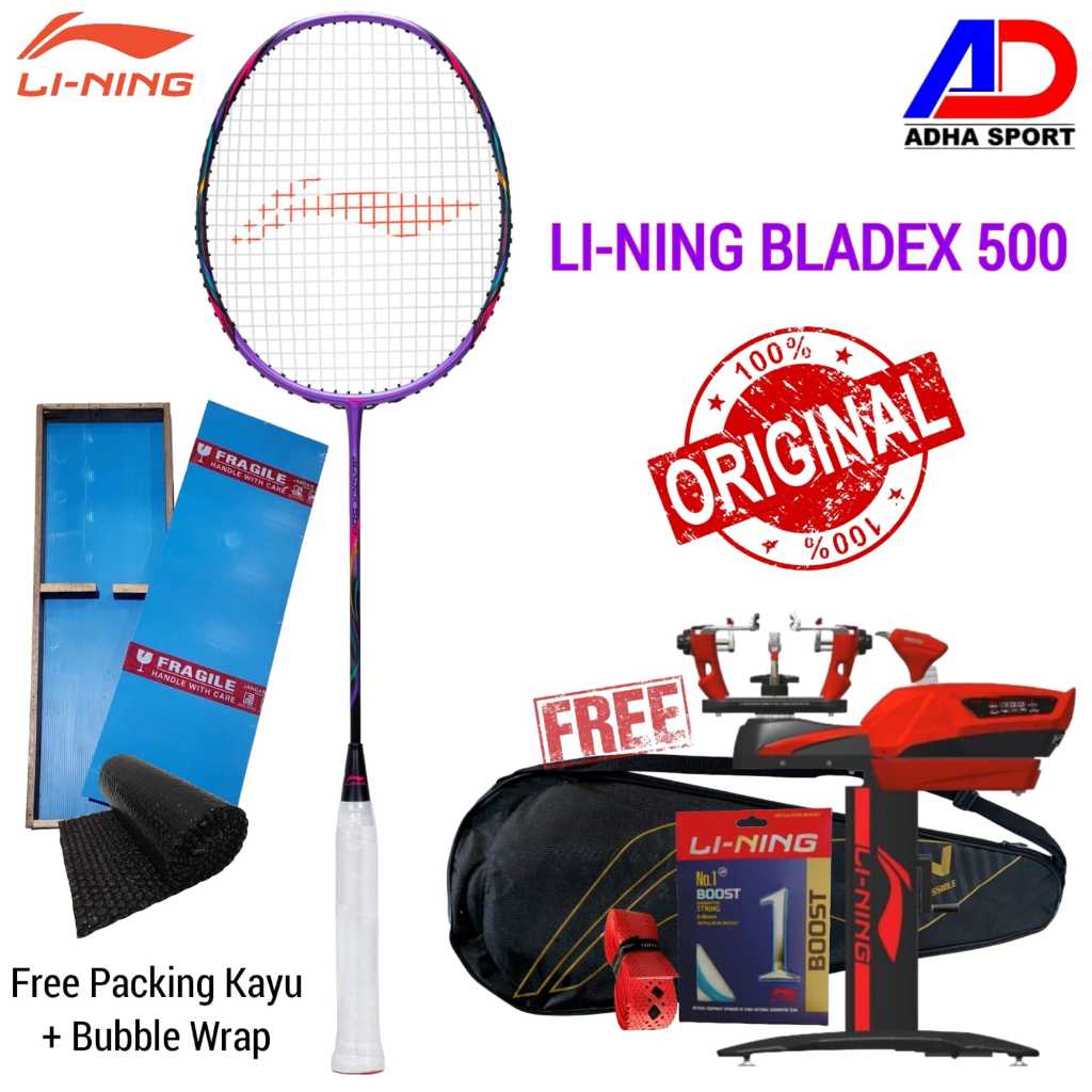 Raket Badminton Lining Blade X / BladeX 500 Purple Black Original Store Surabaya Adha Sport