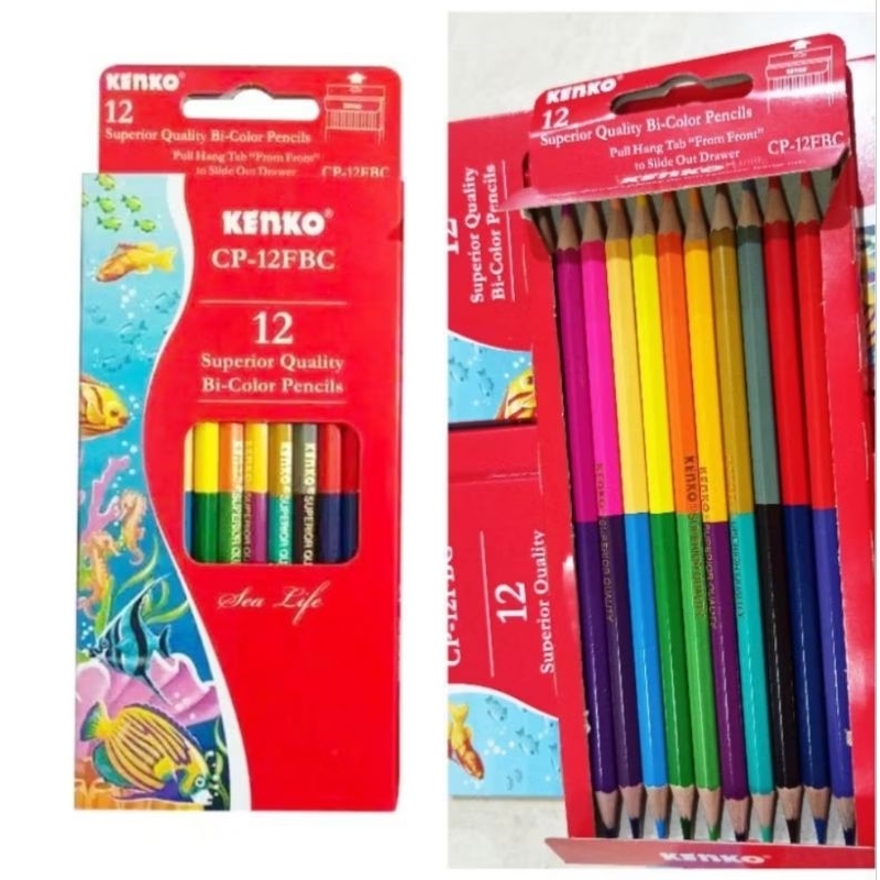 

Pensil warna Kenko Bi Color 24 warna