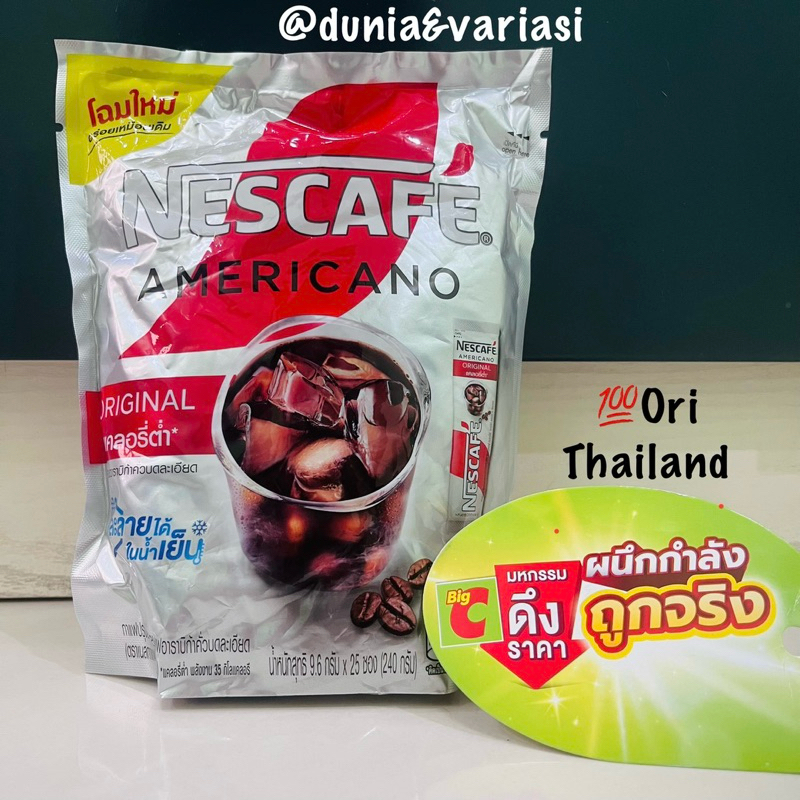 

Kopi Instan Nescafe Americano Original 1 pack