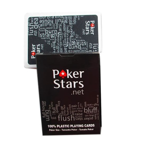 STOK SEDIKIT Kartu Remi Poker Plastik  Black