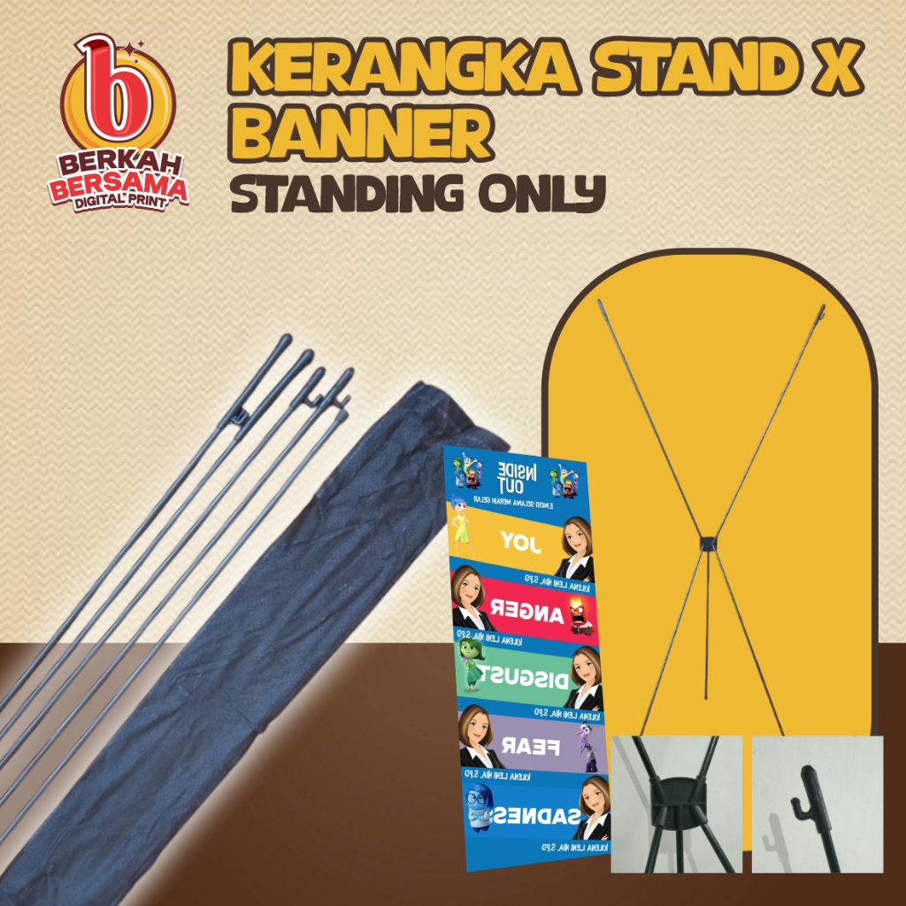 STAND X BANNER / KERANGKA X BANNER / TIANG X BANNER / CAGAK X BANNER / RANGKA X BANNER