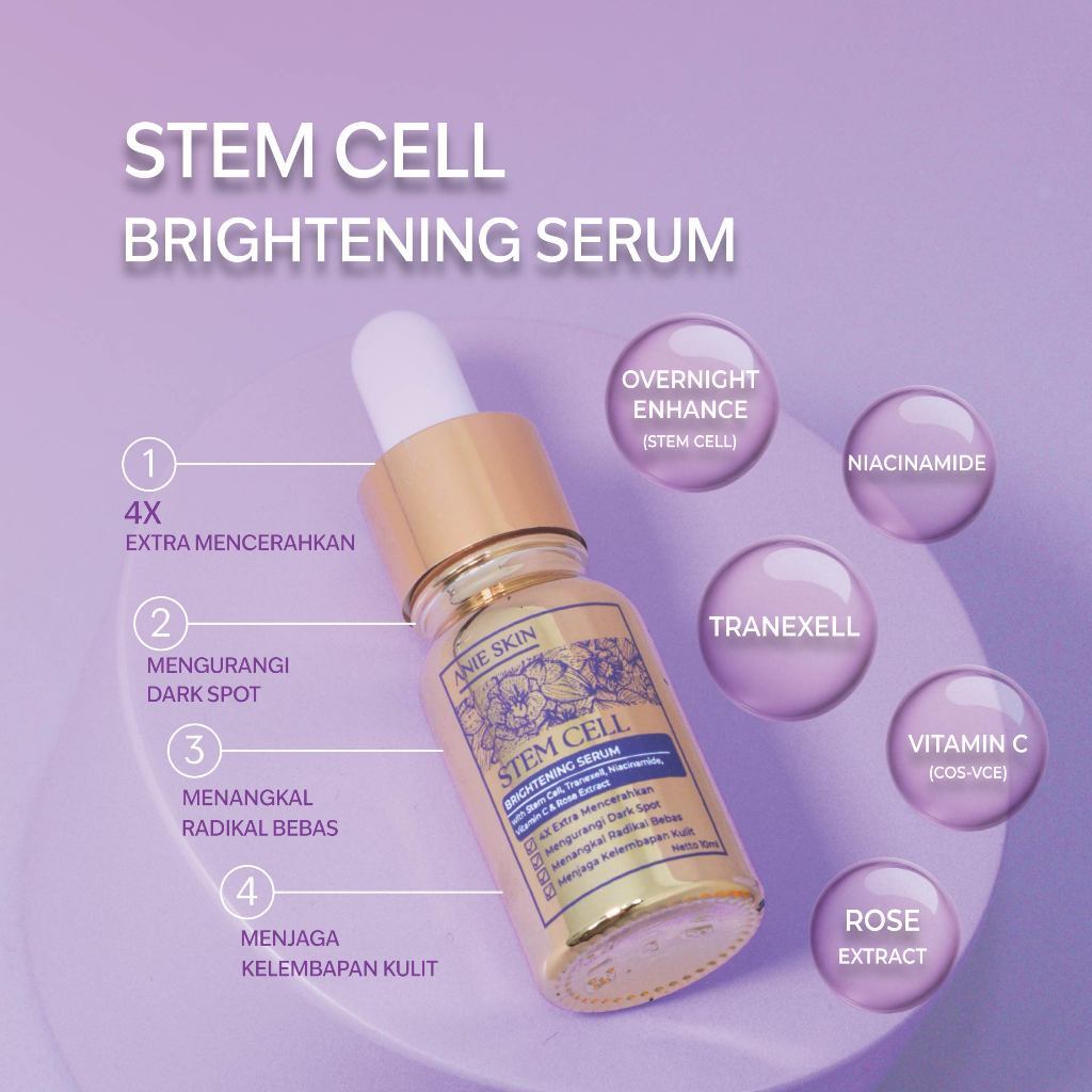 ANIESKIN STEMCELL serum serum stem cell glowing mencerahkan Wajah