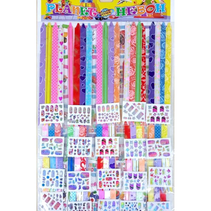 

PRODUK TREND 1lembar isi 2x3pcs pita tarikstiker lembaran