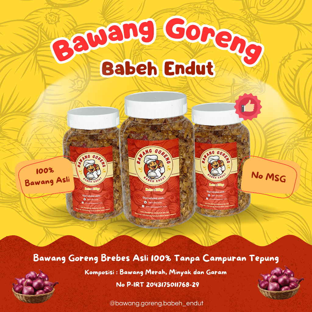 

BAWANG GORENG ASLI 3 TOPLES 300G ORIGINAL